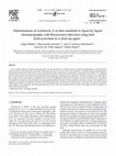 Research paper thumbnail of Determination of ochratoxin A in beer marketed in Spain by liquid chromatography with fluorescence detection using lead hydroxyacetate as a clean-up agent