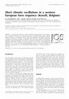 Research paper thumbnail of Short climatic oscillations in a western European loess sequence (Kesselt, Belgium