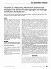 Treatment of a perforating inflammatory external root resorption with mineral trioxide aggregate and histologic examination after extraction Cover Page