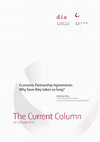 Research paper thumbnail of Economic Partnership Agreements: Why have they taken so long?