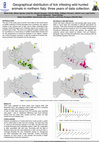 Research paper thumbnail of Geographical distribution of tick infesting wild hunted animals in northern Italy: three years of data collection