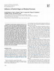 Research paper thumbnail of Influence of Particle Shape on Filtration Processes