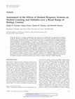 Research paper thumbnail of Assessment of the Effects of Student Response Systems on Student Learning and Attitudes over a Broad Range of Biology Courses