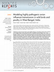 Research paper thumbnail of Modeling highly pathogenic avian influenza transmission in wild birds and poultry in West Bengal, India