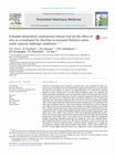 Research paper thumbnail of A double-blind block randomized clinical trial on the effect of zinc as a treatment for diarrhea in neonatal Holstein calves under natural challenge conditions