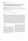 Amplified fragment length polymorphism for variety identification and genetic diversity assessment in oleander (Nerium oleander L Cover Page