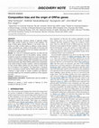 Research paper thumbnail of Composition bias and the origin of ORFan genes