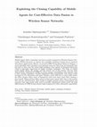 Research paper thumbnail of Exploiting the cloning capability of Mobile Agents for cost-effective data fusion in wireless sensor networks