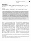 Kinetic analysis of the metabotropic glutamate subtype 5 tracer [18F]FPEB in bolus and bolus-plus-constant-infusion studies in humans Cover Page