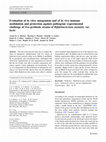 Research paper thumbnail of Evaluation of in vitro antagonism and of in vivo immune modulation and protection against pathogenic experimental challenge of two probiotic strains of  …