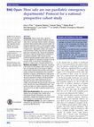 Research paper thumbnail of How safe are our paediatric emergency departments? Protocol for a national prospective cohort study