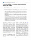 TMEM126A mutation in a Moroccan family with autosomal recessive optic atrophy Cover Page