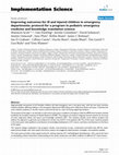 Research paper thumbnail of Improving outcomes for ill and injured children in emergency departments: protocol for a program in pediatric emergency medicine and knowledge translation science