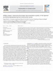 Research paper thumbnail of XPDRL project: Improving the project documentation quality in the Spanish architectural, engineering and construction sector