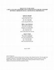 Does it Pay to Be Good...And Does it Matter? A Meta-Analysis of the Relationship between Corporate Social and Financial Performance Cover Page