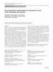 Research paper thumbnail of Perceived need for mental health care and barriers to care in the Netherlands and Australia