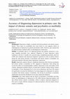 Accuracy of diagnosing depression in primary care: the impact of chronic somatic and psychiatric co-morbidity Cover Page