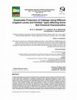 Research paper thumbnail of Sustainable Production of Cabbage Using Different Irrigation Levels and Fertilizer Types Affecting Some Soil Chemical Characteristics