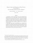 Research paper thumbnail of Human capital and elimination of rural poverty: a case study of the North-West Frontier Province, Pakistan