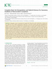 Research paper thumbnail of Complete Basis Set Extrapolation and Hybrid Schemes for Geometry Gradients of Noncovalent Complexes