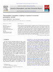 Thermosphere–ionosphere coupling in response to recurrent geomagnetic activity Cover Page