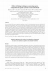 Research paper thumbnail of Effects of fishing technique on assessing species composition in aquatic systems in semi-arid Brazil