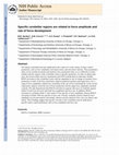 Research paper thumbnail of Specific cerebellar regions are related to force amplitude and rate of force development