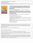 Comparison of different wastewater treatments for removal of selected endocrine-disruptors from paper mill wastewaters Cover Page