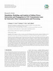 Research paper thumbnail of Simulation, Modeling, and Analysis of Soliton Waves Interaction and Propagation in CNN Transmission Lines for Innovative Data Communication and Processing