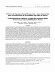 Research paper thumbnail of Patrones de riqueza potencial de especies y areas importantes para la conservacion de murcielagos (AICOMs) de Bolivia