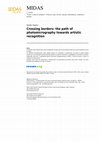 Research paper thumbnail of Crossing borders: the path of photomicrography towards artistic recognition