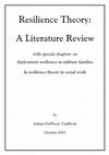 Van Breda, A. D. (2001). Resilience theory: A literature review. Pretoria, South Africa: South African Military Health Service. Cover Page