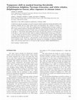 Temporary shift in masked hearing thresholds of bottlenose dolphins, Tursiops truncatus, and white whales, Delphinapterus leucas, after exposure to intense tones Cover Page