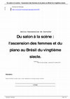 2013 - Article : Du salon à la scène : l'ascension des femmes et du piano au Brésil du vingtième siècle. Cover Page