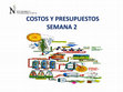 COSTOS Y PRESUPUESTOS Cover Page