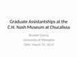 Research paper thumbnail of Graduate Assistantships at the C.H. Nash Museum at Chucalissa