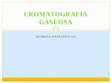 CROMATOGRAFIA GASEOSA Cover Page