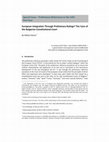 Research paper thumbnail of European Integration Through Preliminary Rulings? The Case of the Bulgarian Constitutional Court (2015) 16 German Law Journal No. 6, 1592-1622