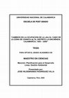 Cambios en la Ocupación de la Jalca: El Caso de la Zona de Chanta Alta, Distrito La Encañada, Cajamarca, 1950 – 2000 Cover Page