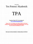 Tes Potensi Akademik Cover Page