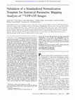 Validation of a Standardized Normalization Template for Statistical Parametric Mapping Analysis of 123I-FP-CIT Images Cover Page