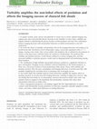 Research paper thumbnail of Turbidity amplifies the non-lethal effects of predation and affects the foraging success of characin fish shoals