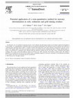 Research paper thumbnail of Potential application of a semi-quantitative method for mercury determination in soils, sediments and gold mining residues