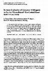 Research paper thumbnail of In-Store Evaluation of Consumer Willingness to Pay for Farm-Raised Pre-Cooked Roast Beef: A Case Study