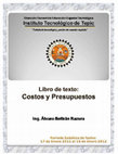 COSTOS Y PRESUPUESTOS Cover Page