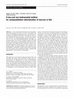 Research paper thumbnail of A low-cost non instrumental method for semiquantitative determination of mercury in fish