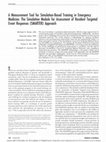 A Measurement Tool for Simulation-Based Training in Emergency Medicine: The Simulation Module for Assessment of Resident Targeted Event Responses (SMARTER) Approach Cover Page