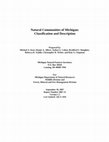 Natural communities of Michigan: classification and description Cover Page