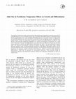 Research paper thumbnail of Adult Size in Ectotherms: Temperature Effects on Growth and Differentiation