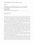 Research paper thumbnail of Book review of:  Unlocking the world. Education in an ethic of hospitality